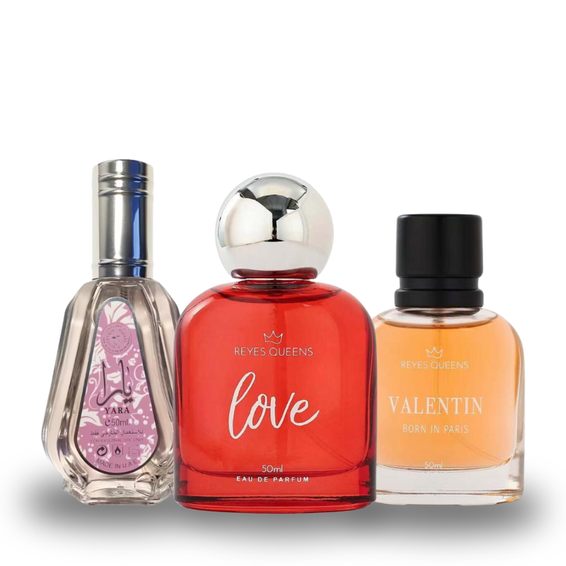 Combo de 3 Perfumes YARA, LOVE, VALETIN